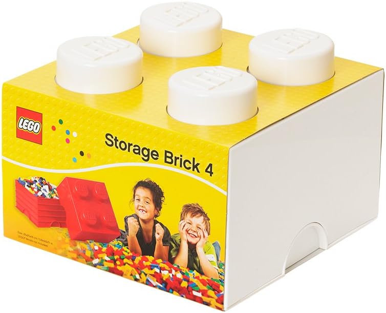 LEGO Red Storage Box Brick 4 Bright, Medium