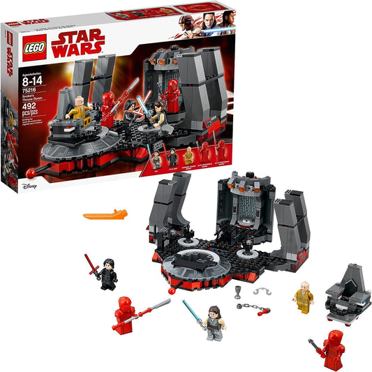 LEGO Star Wars 75216 Snoke's Throne Room Building Kit (492 Pieces)