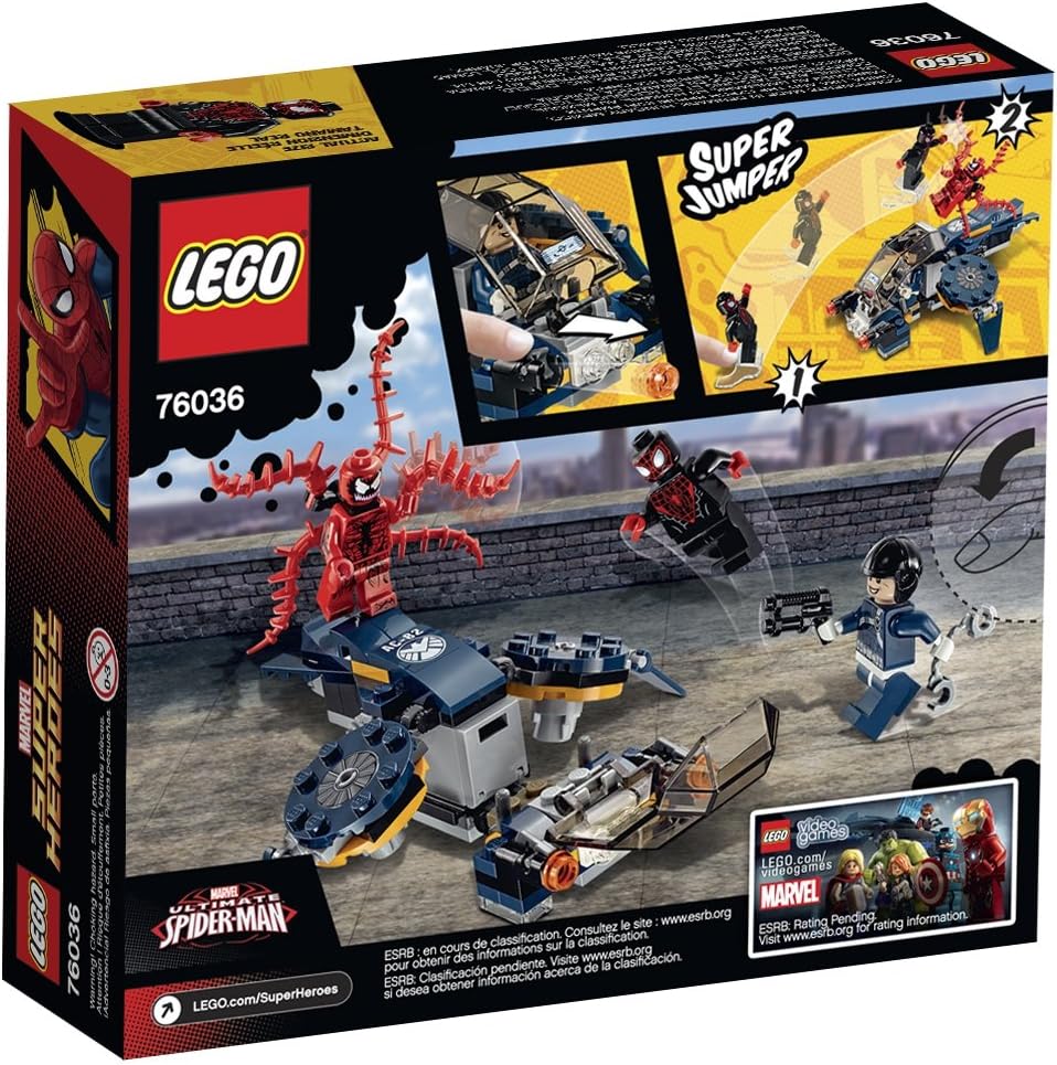 (Damaged) LEGO Super Heroes 76036 Carnage's Shield Sky Attack Building Kit