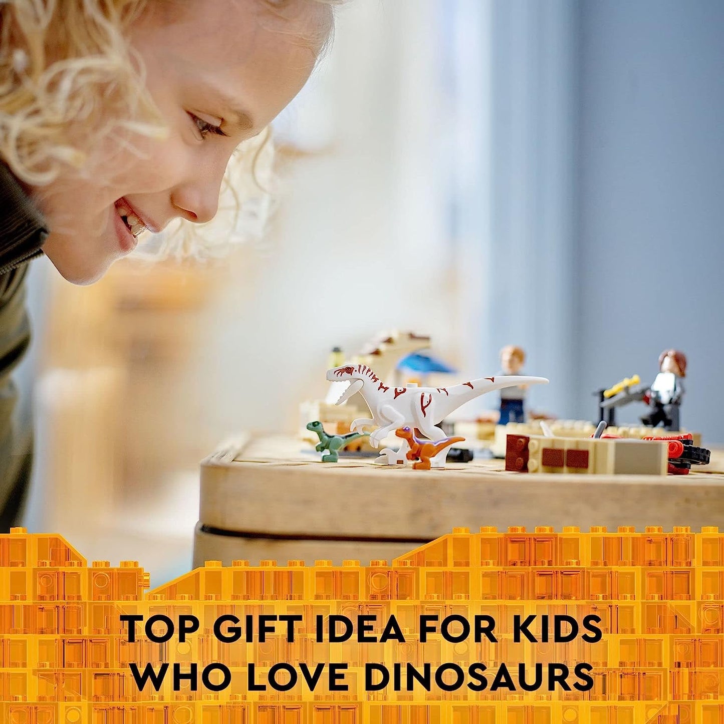 LEGO Jurassic World Atrociraptor Dinosaur: Bike Chase Set 76945, Dinosaur Toys for Boys, Girls, Kids Age 6 Plus, with 3 Dino Figures and Toy Motorcycle